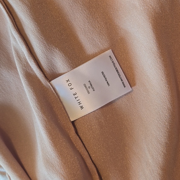 White Fox One Shoulder Dress - Picture 12 of 13